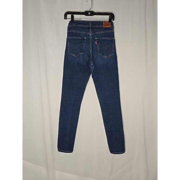 Levi's 721 Women's High Rise Skinny Jeans Stretch  Blue Size 28 - Inseam 29" - Picture 2 of 6